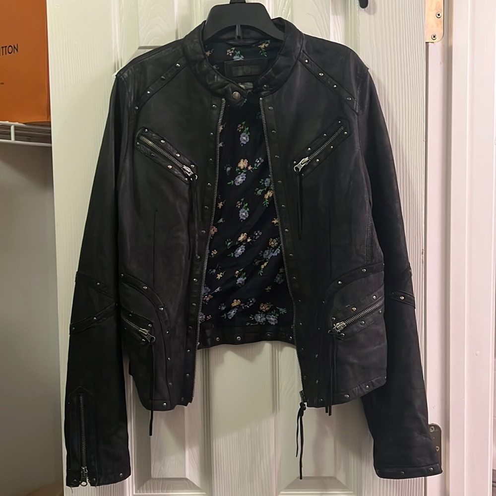 Gently worn REAL leather jacket!
